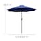 Flash Furniture Faux Teak 30 x 48 Patio Table-Navy Umbrella & Base XU-DG-UH3048-UB19BNV-GG - alternate 3